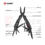 Мултитул GANZO G301B с 26 функции, стомана 440C » Force.BG