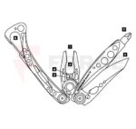 Мултитул с нож и клещи Leatherman Skeletool CX » Force.BG