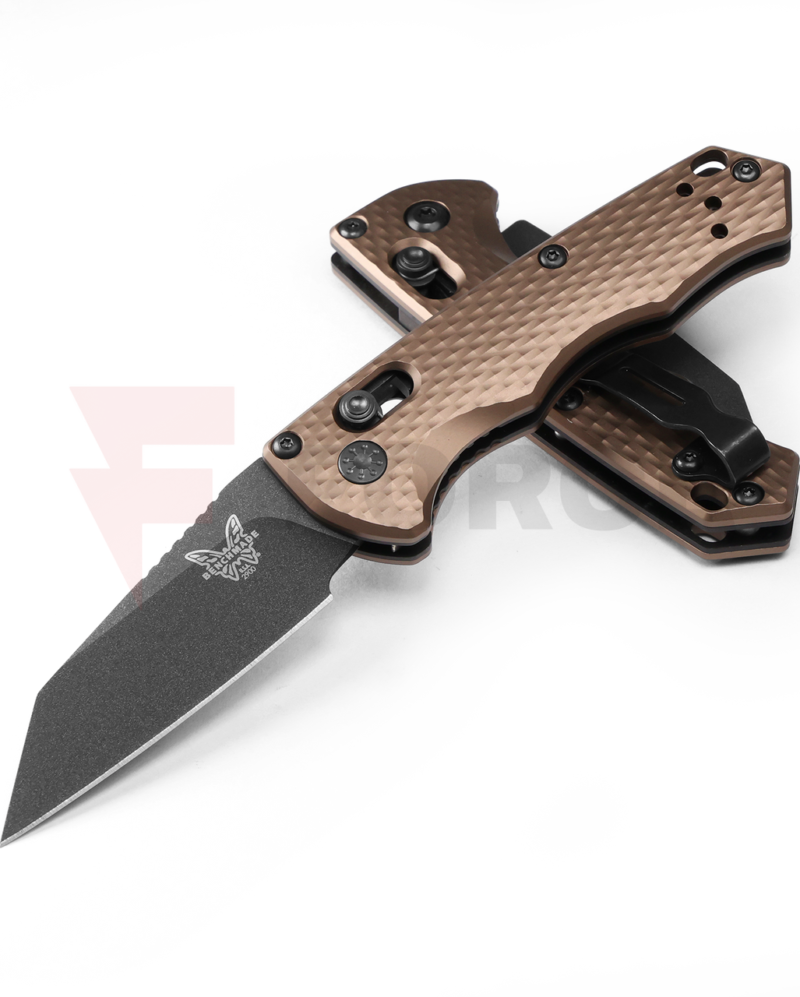 Сгъваем нож Benchmade Auto Immunity CPM M4 алуминий Flat Dark Earth » Force.BG