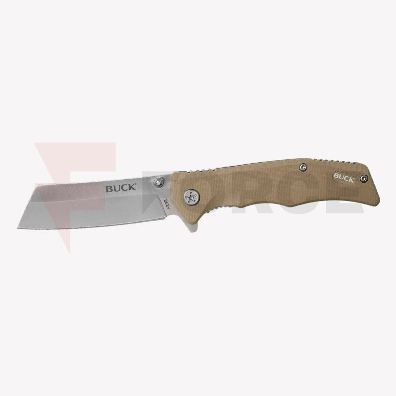 Нож-Buck-252-Trunk-7Cr17Mov-G10-Desert-Tan