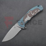 Тактически сгъваем нож CH KNIVES 3504 M390 Titanium Blue » Force.BG