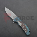 Тактически сгъваем нож CH KNIVES 3504 M390 Titanium Blue » Force.BG