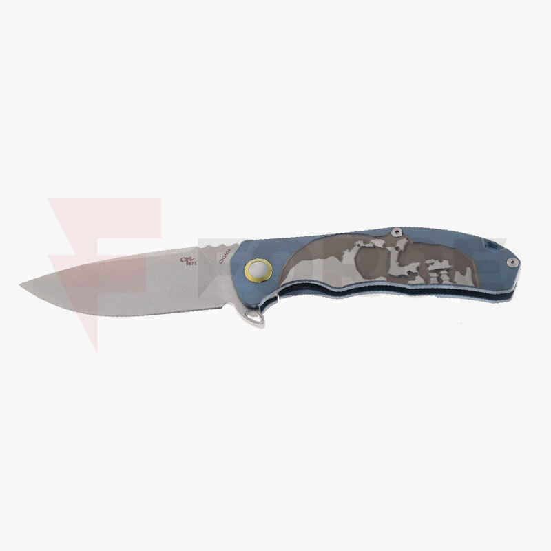 Тактически сгъваем нож CH KNIVES 3504 S35VN Titanium Blue 212мм » Force.BG