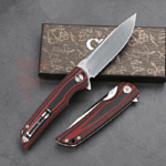 Сгъваем нож CH KNIVES CH 3510 D2 Micarta Black/Orange » Force.BG