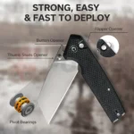 Джобен нож CIVIVI Amirite Nitro-V G10 Black 88mm » Force.BG