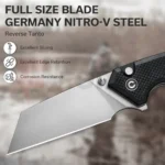 Джобен нож CIVIVI Amirite Nitro-V G10 Black 88mm » Force.BG