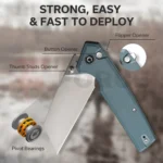 Джобен нож CIVIVI Amirite Nitro-V G10 Neutral Blue » Force.BG