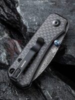 Сгъваем нож Damascus CIVIVI Baby Banter G10/Carbon Black » Force.BG