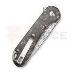 Сгъваем нож CIVIVI Button Lock Elementum II Carbon Дамаск » Force.BG