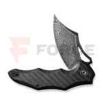 Сгъваем нож CIVIVI Chiro Damascus Black - G10 и карбон » Force.BG