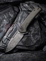 Нож Civivi Conspirator Damascus Micarta Dark Green » Force.BG