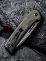 Нож Civivi Conspirator Damascus Micarta Dark Green » Force.BG