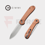 Сгъваем нож Civivi Elementum 14C28N Button Lock Brown Micarta » Force.BG