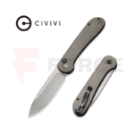 Сгъваем нож Civivi Elementum 14C28N Button Lock Dark Green Micarta » Force.BG