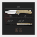 Сгъваем нож Civivi Elementum D2 Micarta Olive 75mm » Force.BG