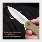 Сгъваем нож Civivi Elementum D2 Micarta Olive 75mm » Force.BG