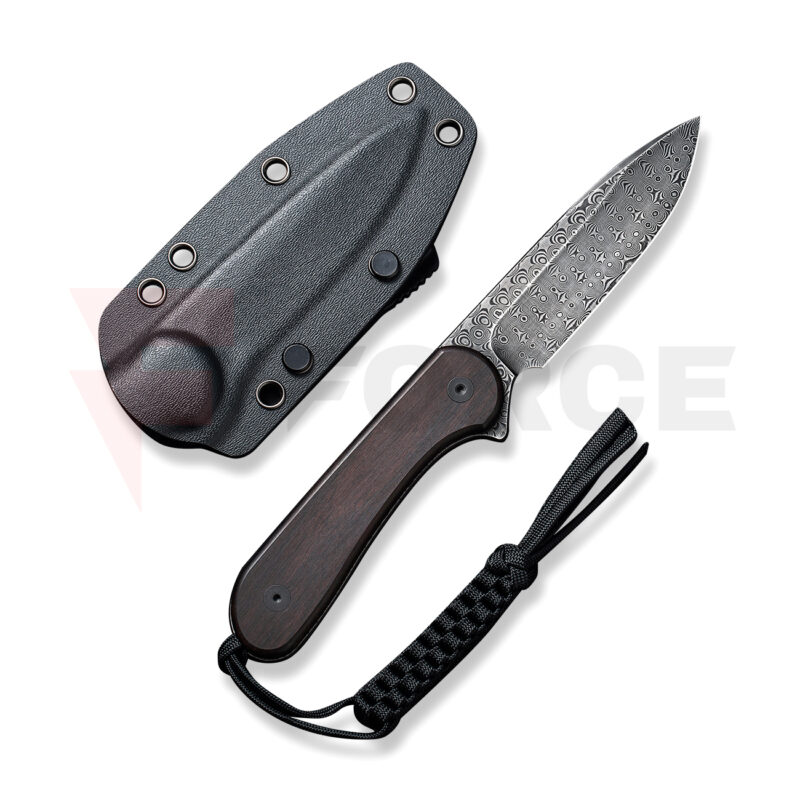 Фиксиран нож CIVIVI Elementum Damascus Black Ebony » Force.BG