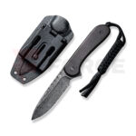Фиксиран нож CIVIVI Elementum Damascus Black Ebony » Force.BG