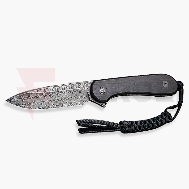 Фиксиран нож CIVIVI Elementum Damascus Black Ebony » Force.BG