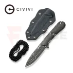 Компактен фиксиран нож CIVIVI Mini Elementum Damascus тъмнозелен » Force.BG