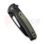 Сгъваем нож Civivi Sentinel Strike K110 черен алуминий OD Green FRN 9.4 см » Force.BG