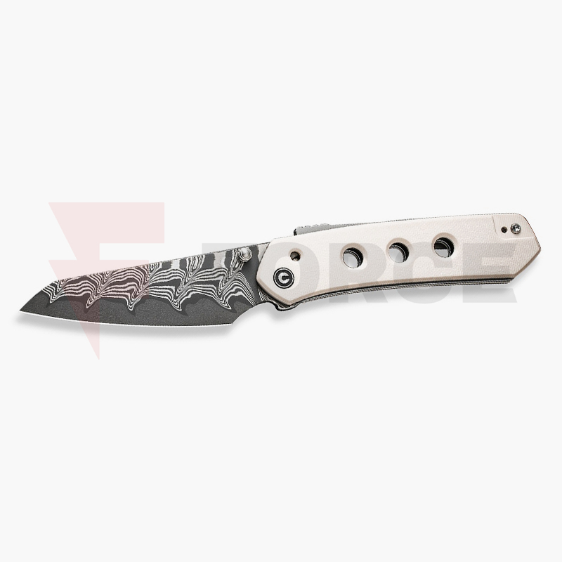 Сгъваем нож CIVIVI Vision FG G10 Ivory Damascus » Force.BG Сгъваем нож CIVIVI Vision FG G10 Ivory Damascus » Force.BG