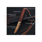 Фиксиран нож Critical Strike ZHD0401E T10 Copper Damascus Dalbergia Black » Force.BG