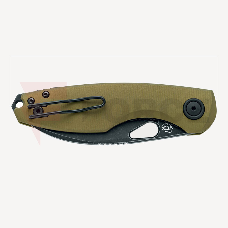 Нож Fox Chilin N690Co Black Stonewash G10 Green » Force.BG
