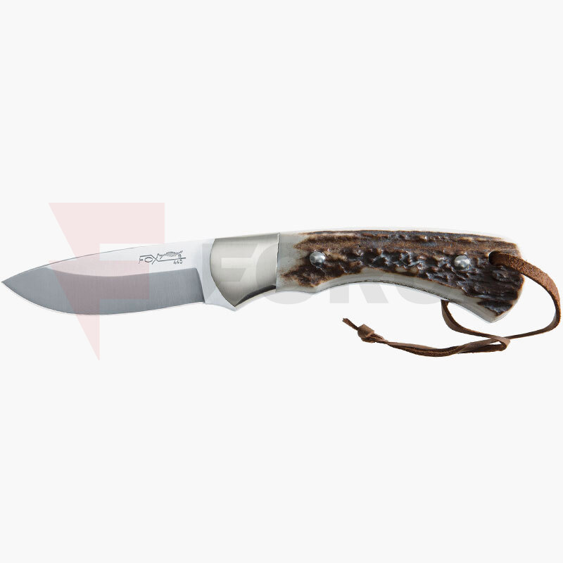 Фиксиран ловен нож Fox VINTAGE 596 CE 440C Еленов рог » Force.BG