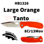 Нож Honey Badger Tanto Flipper Large 8Cr13MoV FRN Orange » Force.BG