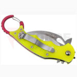Нож Карамбит Fox Mini Rescue N690 G10 Жълт 180мм » Force.BG