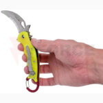 Нож Карамбит Fox Mini Rescue N690 G10 Жълт 180мм » Force.BG
