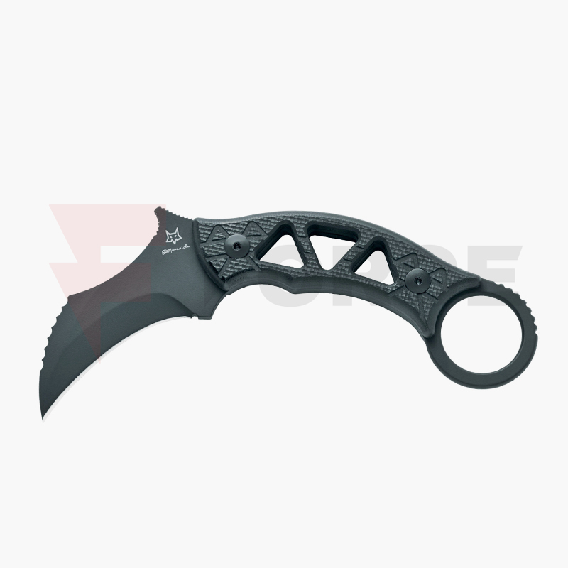 Нож Карамбит Fox TRIBAL K N690 G10 Black 77mm » Force.BG