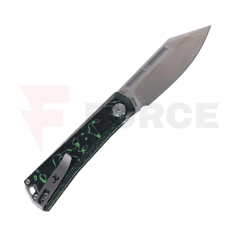 Сгъваем нож KUNWU Geezer J708A-3 ELMAX Green Resin » Force.BG