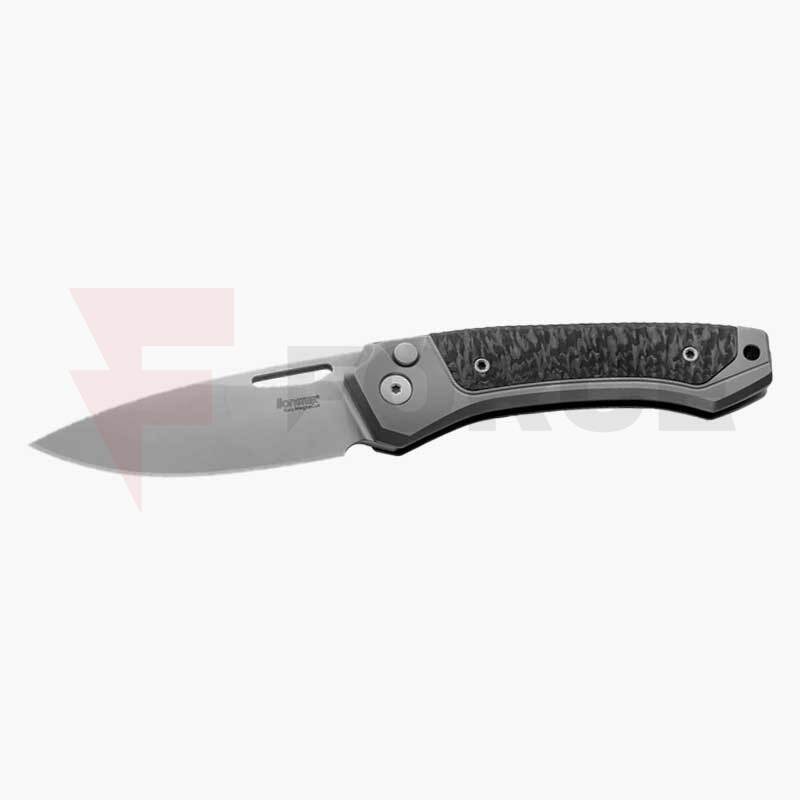 Нож LionSteel Twain MagnaCut Titanium/ Carbon fiber Grey