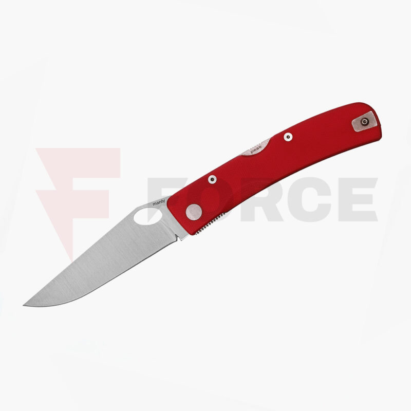 Сгъваем нож Manly Peak S90V с червена G10 ръкохватка » Force.BG