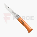Сгъваем нож Opinel No 5 карбон 6 см дръжка бук » Force.BG