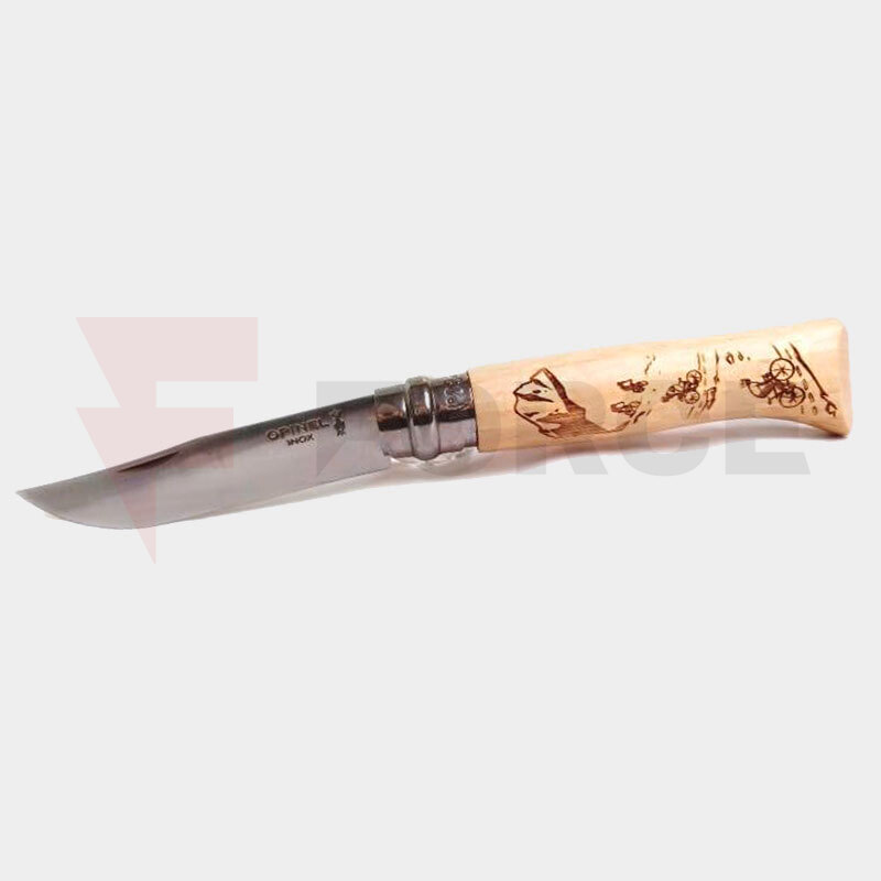 Нож-Opinel-No-8-Engraved-Cyclist-12C27