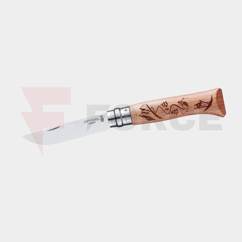 Нож Opinel No 8 Engraved Skiing 12C27