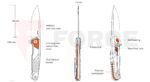 Сгъваем нож Ruike M875-TZ N690 Titanium 89 мм » Force.BG