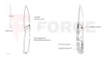 Сгъваем нож Ruike P661-B Sandvik 12C27 74 мм » Force.BG