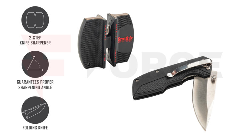Сгъваем нож с точило Smith's EDGESPORT 420 - 7.62 см » Force.BG