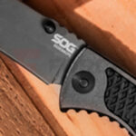 Сгъваем нож SOG SideSwipe Grey TiNi 86мм алуминий » Force.BG