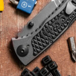 Сгъваем нож SOG SideSwipe Grey TiNi 86мм алуминий » Force.BG