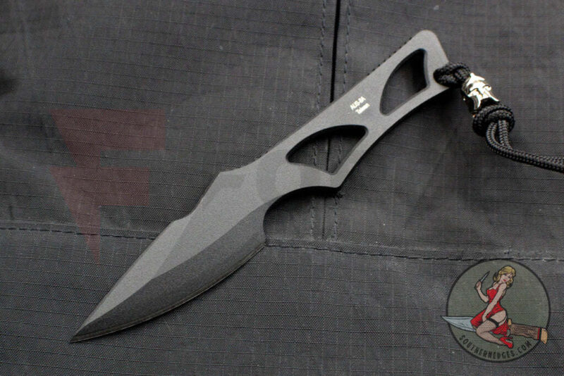 Нож за врата Spartan Blades Enyo All Black AUS-8A » Force.BG