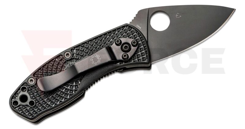 Нож Spyderco AMBITIOUS LIGHTWEIGHT 8Cr13MoV FRN BLACK BLADE » Force.BG