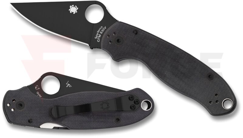 Нож Spyderco PARA 3 S45VN G-10 BLACK BLADE » Force.BG