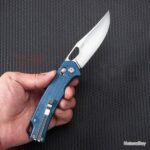 Сгъваем нож SRM 9203-ME 10Cr15MoV Micarta Blue » Force.BG