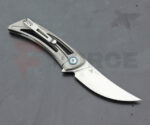 Сгъваем нож SRM Unicorn 7415-TZ 154CM Titanium Blue » Force.BG