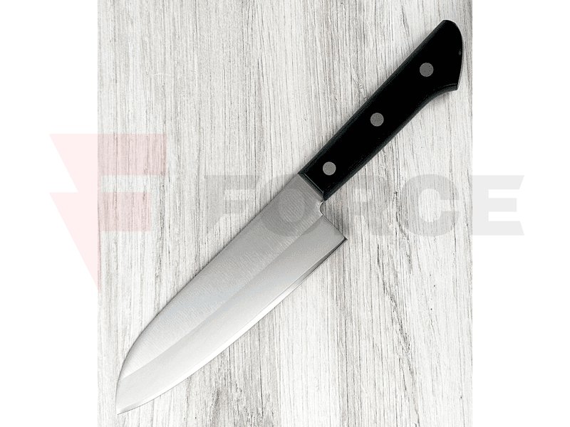 Нож Tojiro Basic Santoku VG10 Reinforced Black Pakkawood » Force.BG